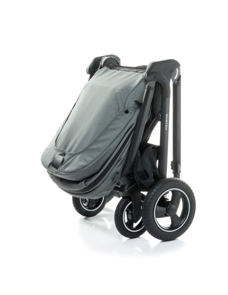 4BABY-958036,Carucior reversibil cu roti de cauciuc (max. 22 Kg) 4Baby EVERSO Gri