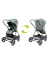 4BABY-958036,Carucior reversibil cu roti de cauciuc (max. 22 Kg) 4Baby EVERSO Gri