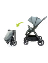 4BABY-958036,Carucior reversibil cu roti de cauciuc (max. 22 Kg) 4Baby EVERSO Gri