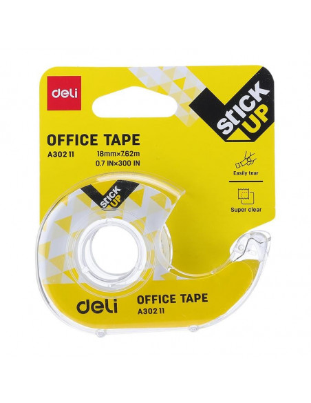 DISPENSER BANDA ADEZIVA 18MM*7.62M DELI,DLEA30211