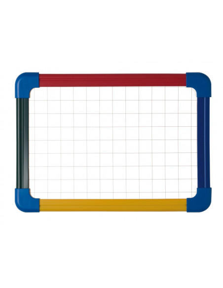 Set Tabla scolara Bi-Silque cu rama color A4, 4 Markere