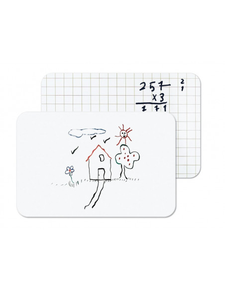 Set Tabla alba fara rama A3 Bi-Silque, 4 Markere whiteboard