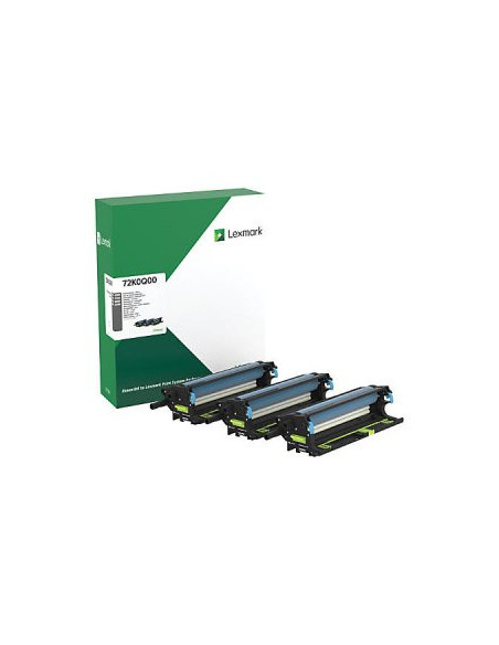 Tambour Lexmark 72K0Q00 Cyan/magenta/jaune - 175 000 Pages - Pour Imprimantes CS820de, CS820dte, CS820dtfe - Pack De 3