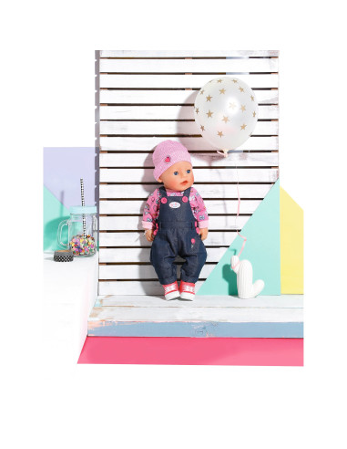 BABY born - Papusa Interactiva Cu Salopeta De Blugi - 43