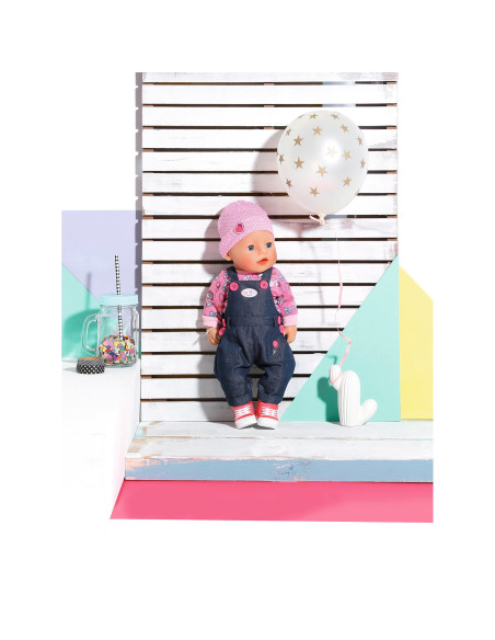 BABY born - Papusa Interactiva Cu Salopeta De Blugi - 43