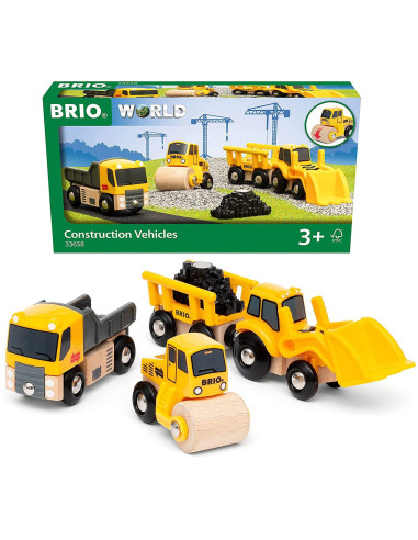 Brio - Set 3 Vehicule De Constructii,BRIO33658