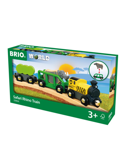 Brio - Tren Safari Cu Rinocer,BRIO33964