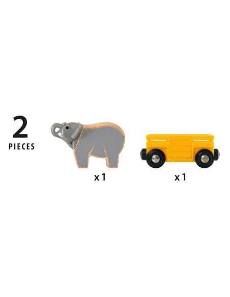 Brio - Vagon Si Elefant,BRIO33969