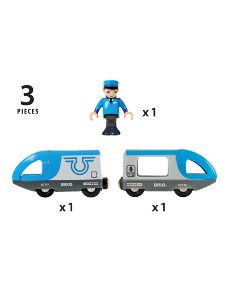 Brio - Tren De Calatori Cu Baterii,BRIO33506