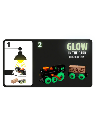 Brio - Tren Fantoma Care Lumineaza In Intuneric,BRIO33986