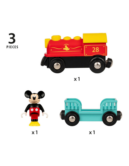 Brio - Tren Mickey Mouse Pe Baterii,BRIO32265