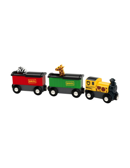 Brio - Tren Safari Cu Girafa Si Zebra,BRIO33722
