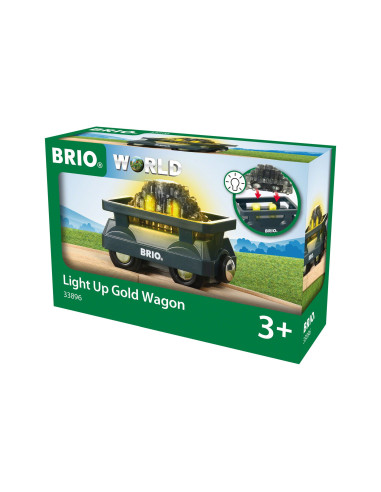 Brio - Vagon Luminos Cu Aur,BRIO33896