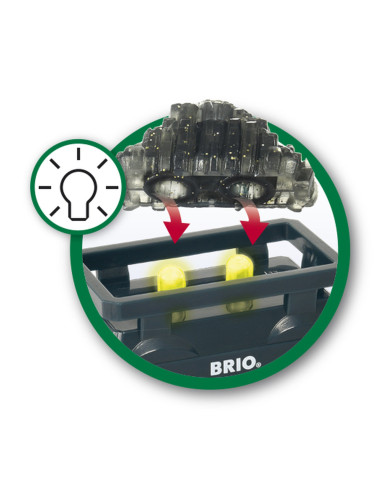Brio - Vagon Luminos Cu Aur,BRIO33896