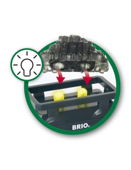 Brio - Vagon Luminos Cu Aur,BRIO33896