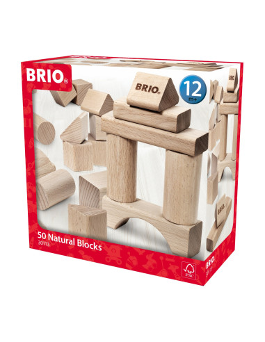 Brio - Set Blocuri Din Lemn 50 Piese,BRIO30113