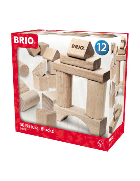 Brio - Set Blocuri Din Lemn 50 Piese,BRIO30113