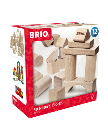 Brio - Set Blocuri Din Lemn 50 Piese,BRIO30113