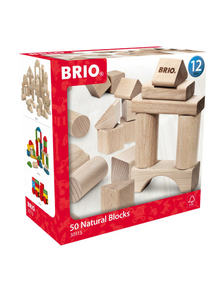 Brio - Set Blocuri Din Lemn 50 Piese,BRIO30113