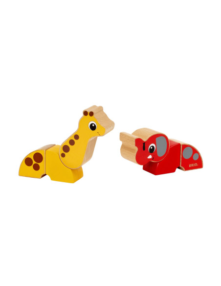 Brio - Girafa Si Elefant Magnetici,BRIO30284