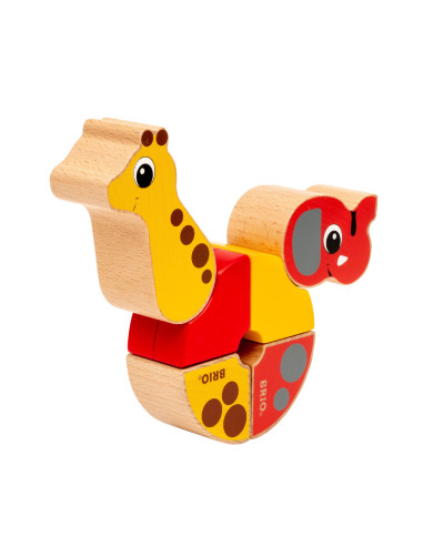 Brio - Girafa Si Elefant Magnetici,BRIO30284