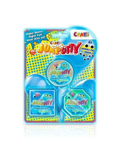 Craze - Jumputty - Plastilina Saritoare Blister 3 Buc Diverse