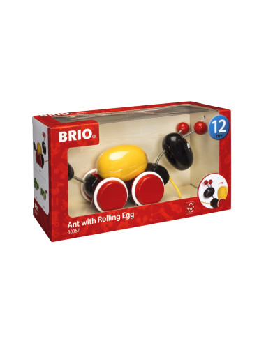 Brio - Jucarie De Tras Furnica Cu Ou,BRIO30367