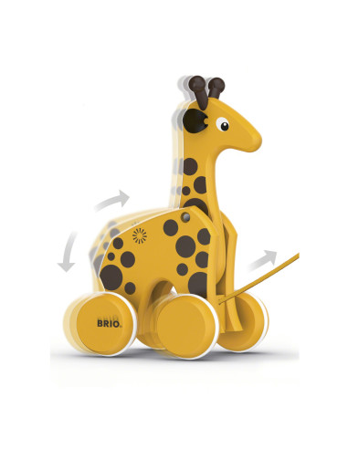 Brio - Jucarie De Tras Girafa,BRIO30200