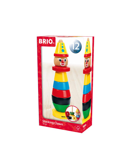 Brio - Jucarie Lemn De Stivuit Clovn,BRIO30120