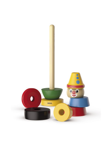 Brio - Jucarie Lemn De Stivuit Clovn,BRIO30120