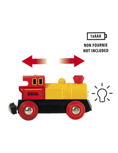 Brio - Locomotiva Mica Rosie Cu Baterii,BRIO33594