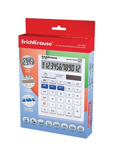 40352,Calculator Birou Herlitz Erich Krause Cc-352 12 Digiti