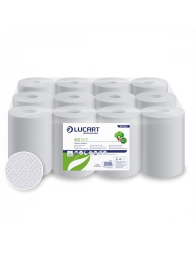 Prosop rola hartie alba 100% reciclata ECO 14CF Lucart, 12