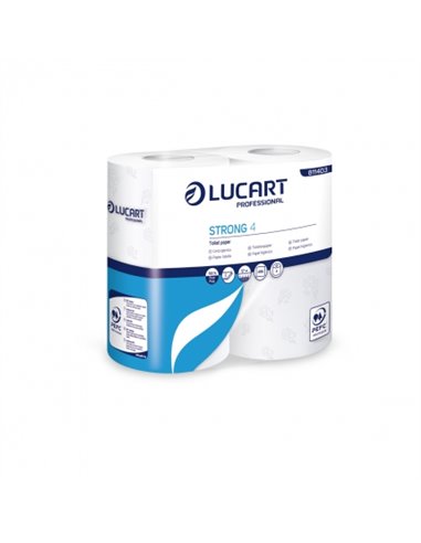 Hartie igienica Lucart rola standard, Strong 4, 2 straturi, 4