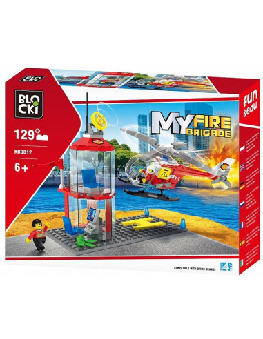 Blocki My Fire Brigade, Platforma pompieri, 129 piese,ROB-KB0812
