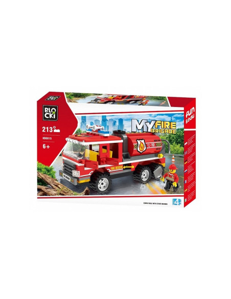 Blocki My Fire Brigade, Cisterna pompieri, 213 piese,ROB-KB0815