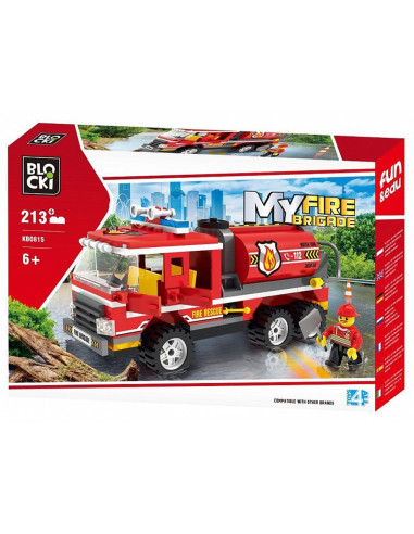 Blocki My Fire Brigade, Cisterna pompieri, 213 piese,ROB-KB0815
