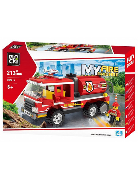 Blocki My Fire Brigade, Cisterna pompieri, 213 piese,ROB-KB0815