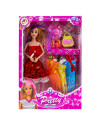 Papusa cu garderoba + accesorii,ROB-823K28