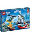 Lego City Politia de pe litoral si misiune de pompieri