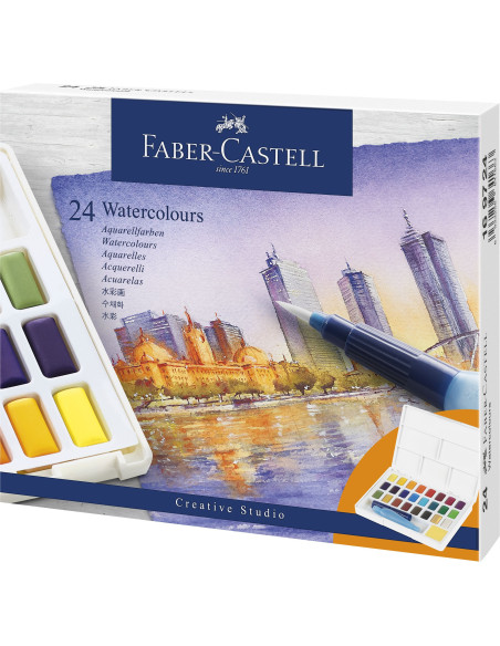 FC169724,Acuarele 24 Culori Creative studio FABER-CASTELL
