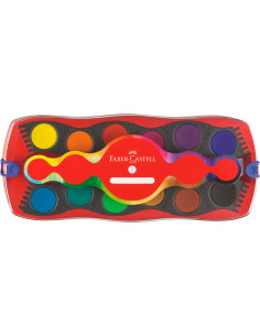 FC125030,ACUARELE 12 CULORI CONNECTOR ROSU 2022 FABER-CASTELL 2