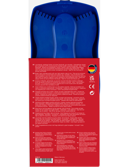 FC125001,Acuarele 12 culori connector albastre faber-castell FC125001,Acuarele 12 culori connector albastre faber-castell