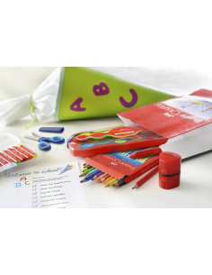Creioane cerate 12 culori jumbo cutie plastic Faber-Castell 2
