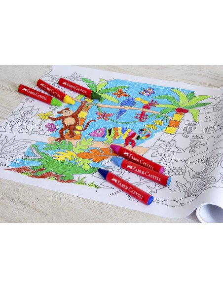 FC120011,CREIOANE CERATE 12 CULORI JUMBO CUTIE PLASTIC FABER-CASTELL