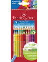 FC112424,Creioane colorate FABER-CASTELL 24 culori grip 2001