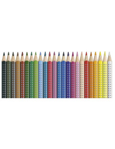 Creioane colorate FABER-CASTELL FC112424, 24 culori grip 2001 2