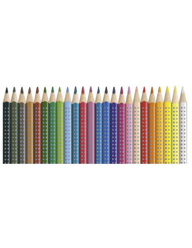 FC112424,Creioane colorate FABER-CASTELL 24 culori grip 2001