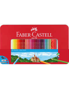 FC115894,Creioane colorate Faber-Castell, 60 culori, cutie metal