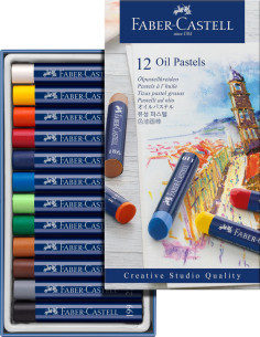 FC127012,CREIOANE ULEI PASTEL 12 CULORI FABER-CASTELL 2